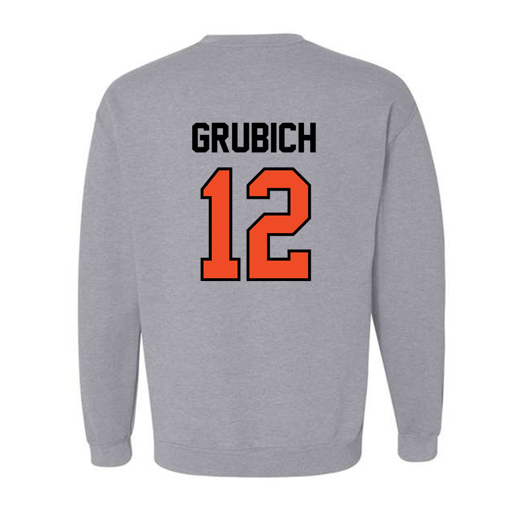 Campbell - NCAA Baseball : Lleyton Grubich - Fashion Shersey Crewneck Sweatshirt-1