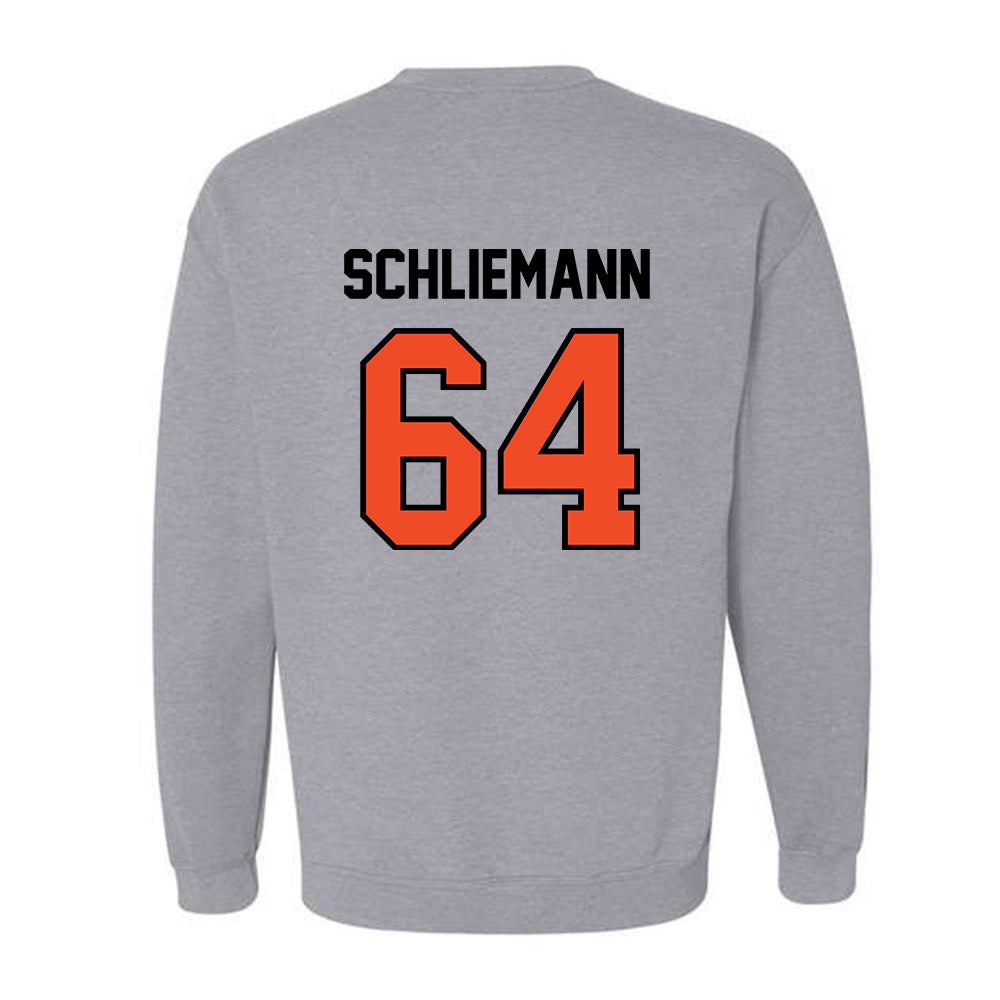Campbell - NCAA Football : Christian Schliemann - Fashion Shersey Crewneck Sweatshirt-1