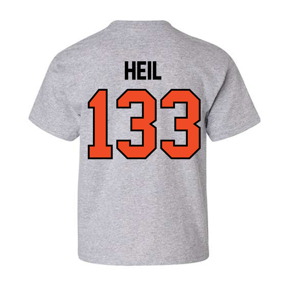 Campbell - NCAA Wrestling : Logan Heil - Fashion Shersey Youth T-Shirt-1