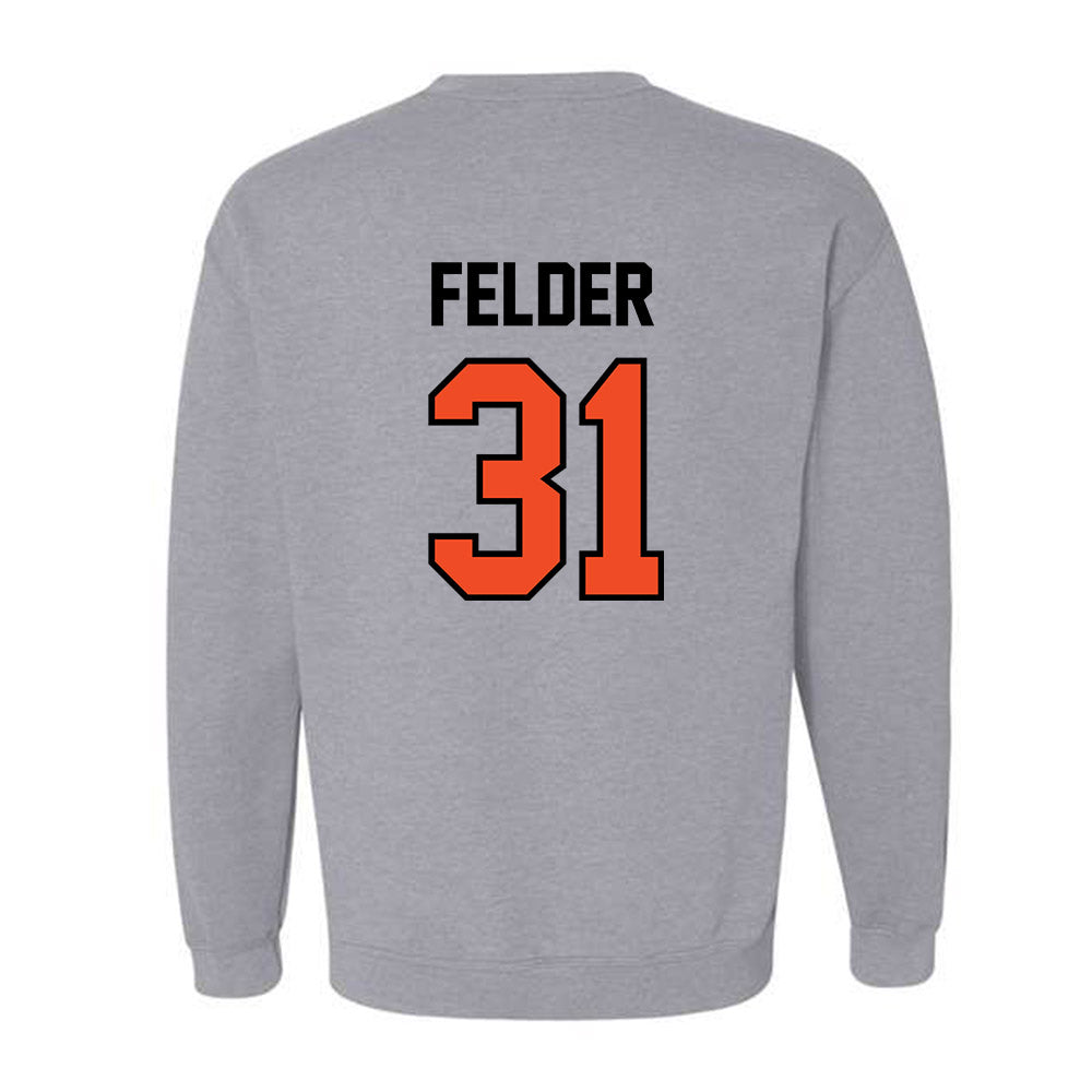 Campbell - NCAA Football : Kado Felder - Fashion Shersey Crewneck Sweatshirt-1