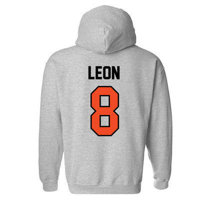 Campbell - NCAA Softball : Megan Leon - Fashion Shersey Hooded Sweatshirt-1