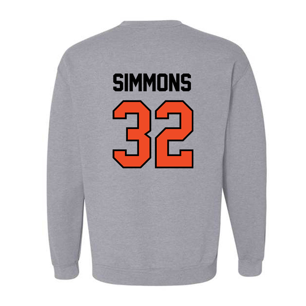 Campbell - NCAA Baseball : Owen Simmons - Fashion Shersey Crewneck Sweatshirt-1