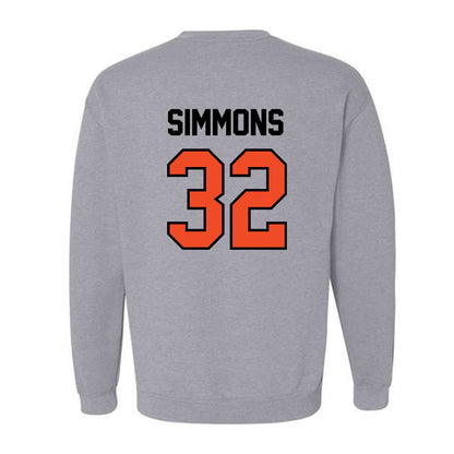 Campbell - NCAA Baseball : Owen Simmons - Fashion Shersey Crewneck Sweatshirt-1