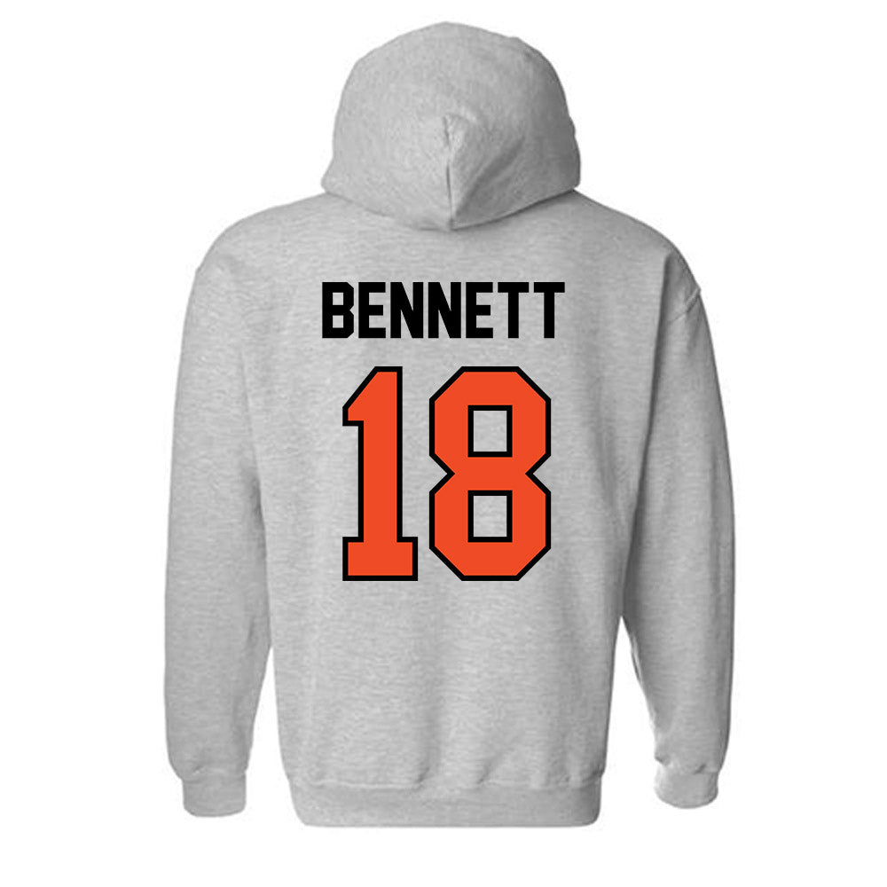 Campbell - NCAA Softball : Ryleigh Bennett - Fashion Shersey Hooded Sweatshirt-1