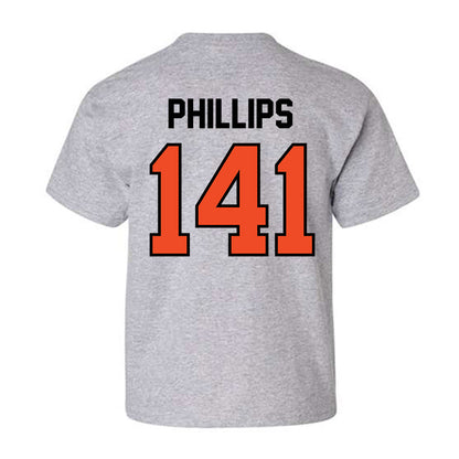 Campbell - NCAA Wrestling : Ryan Phillips - Fashion Shersey Youth T-Shirt-1