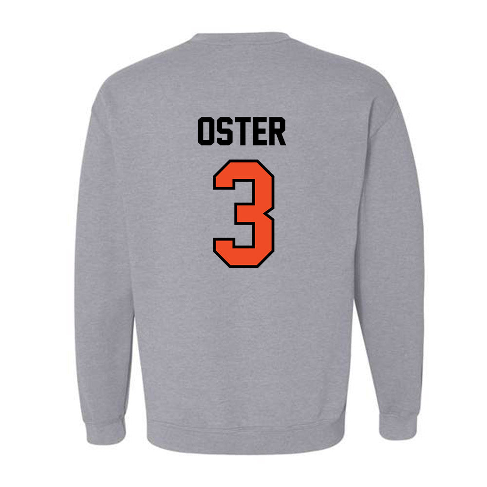 Campbell - NCAA Baseball : Jonah Oster - Fashion Shersey Crewneck Sweatshirt-1