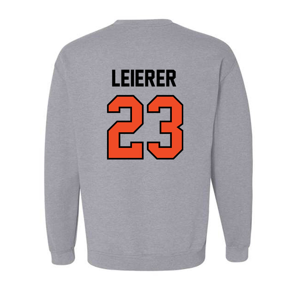 Campbell - NCAA Softball : Hannah Leierer - Fashion Shersey Crewneck Sweatshirt-1