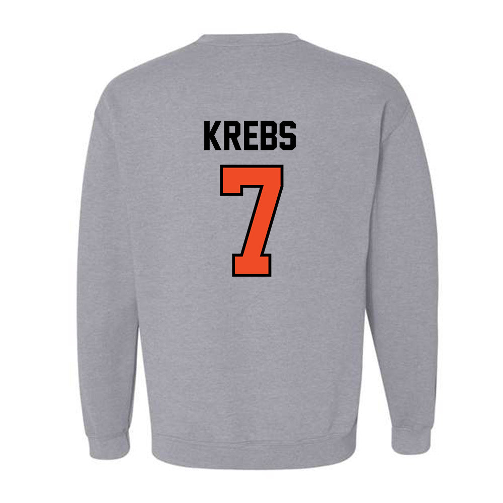 Campbell - NCAA Softball : Haley Krebs - Fashion Shersey Crewneck Sweatshirt-1