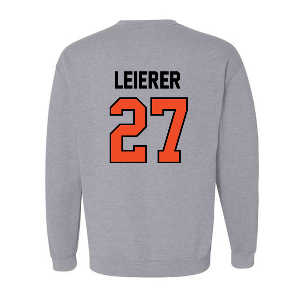 Campbell - NCAA Softball : Hannah Leierer - Fashion Shersey Crewneck Sweatshirt-1