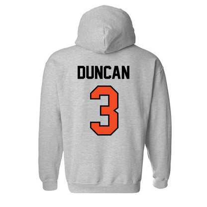 Campbell - NCAA Women's Lacrosse : McKenna Duncan - Fashion Shersey Hooded Sweatshirt-1