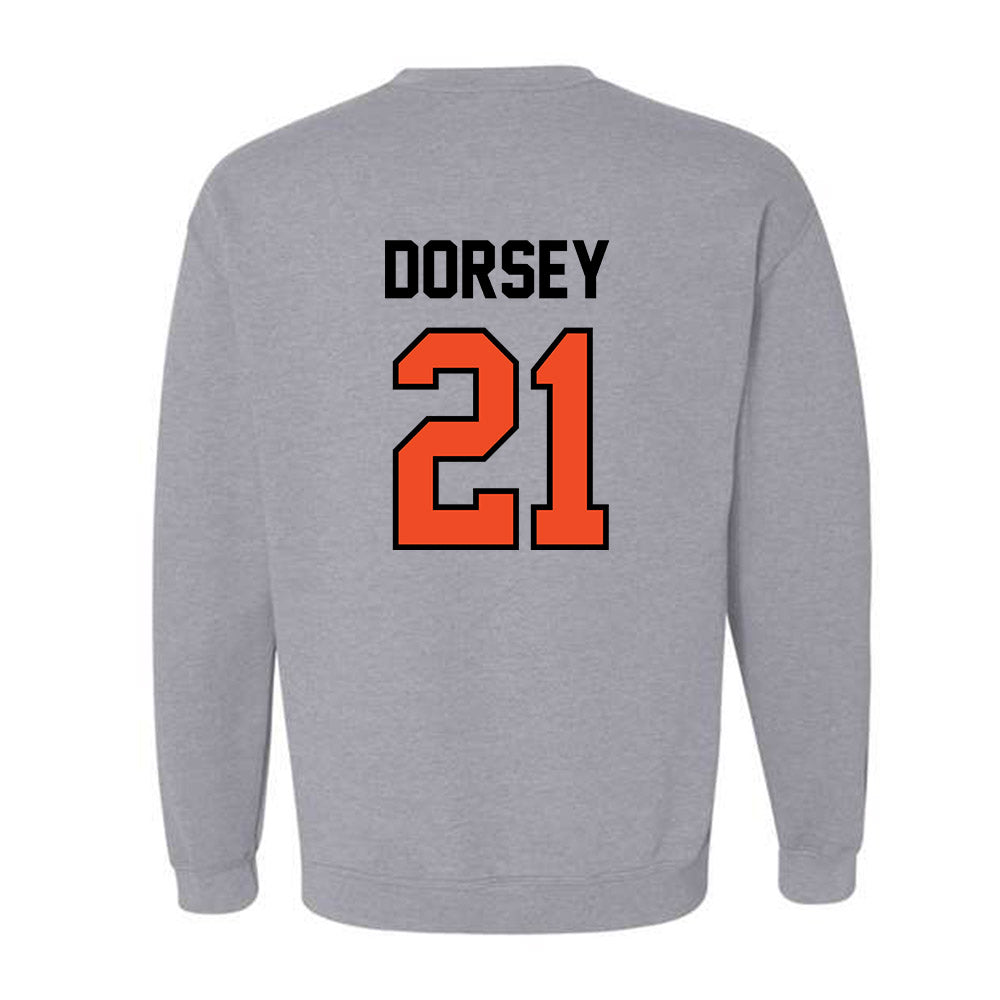 Campbell - NCAA Men's Basketball : Nolan Dorsey - Fashion Shersey Crewneck Sweatshirt-1