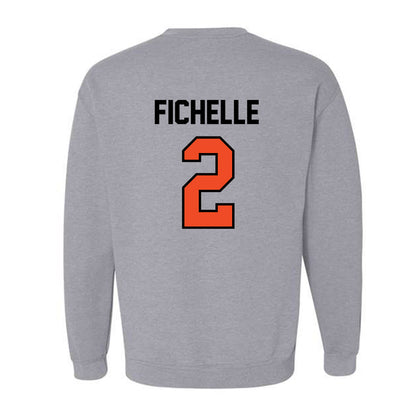Campbell - NCAA Men's Soccer : Lillian FICHELLE - Fashion Shersey Crewneck Sweatshirt-1
