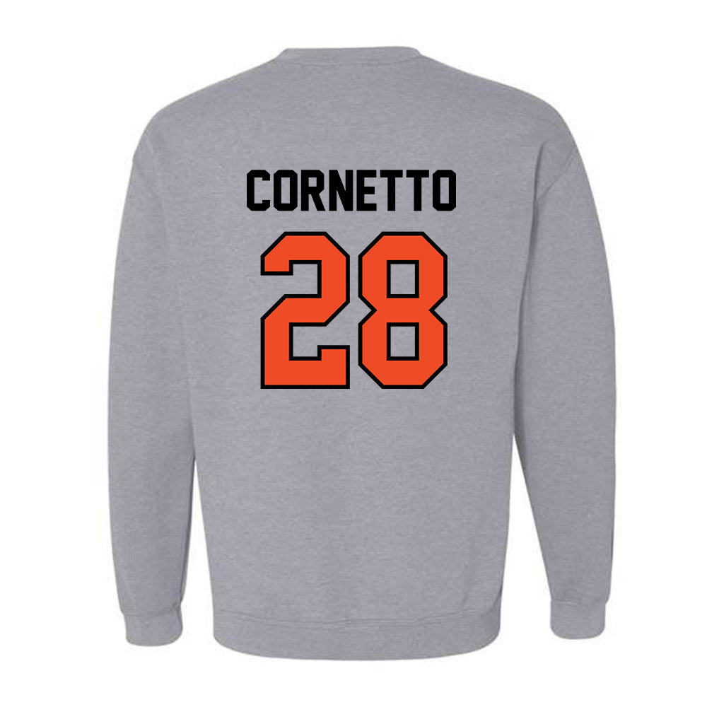 Campbell - NCAA Softball : Hannah Cornetto - Fashion Shersey Crewneck Sweatshirt-1