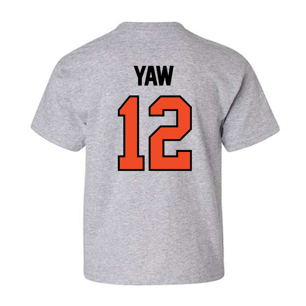 Campbell - NCAA Men's Basketball : Israel Yaw - Fashion Shersey Youth T-Shirt-1