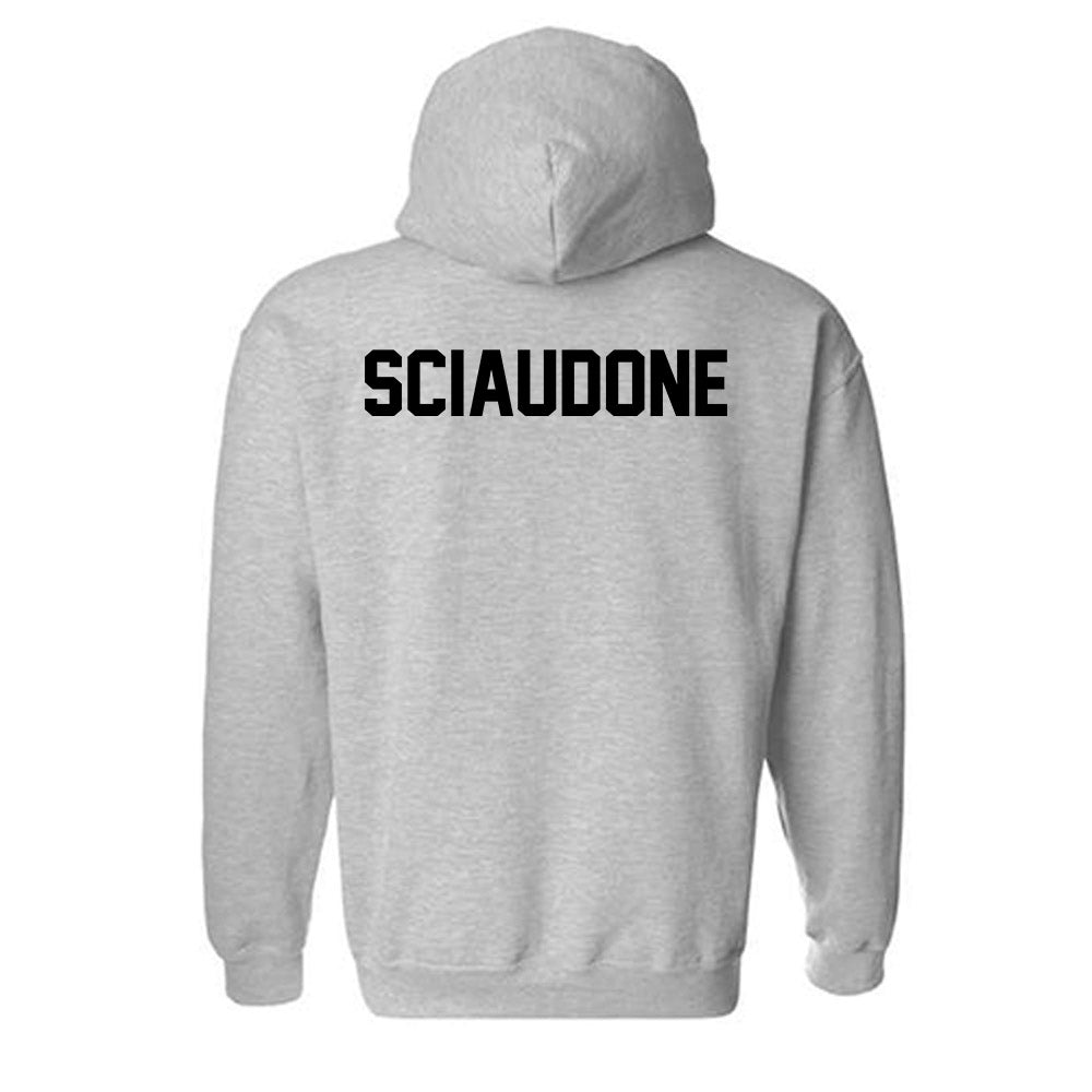 Campbell - NCAA Women's Swimming & Diving : Gaby Sciaudone - Fashion Shersey Hooded Sweatshirt-1