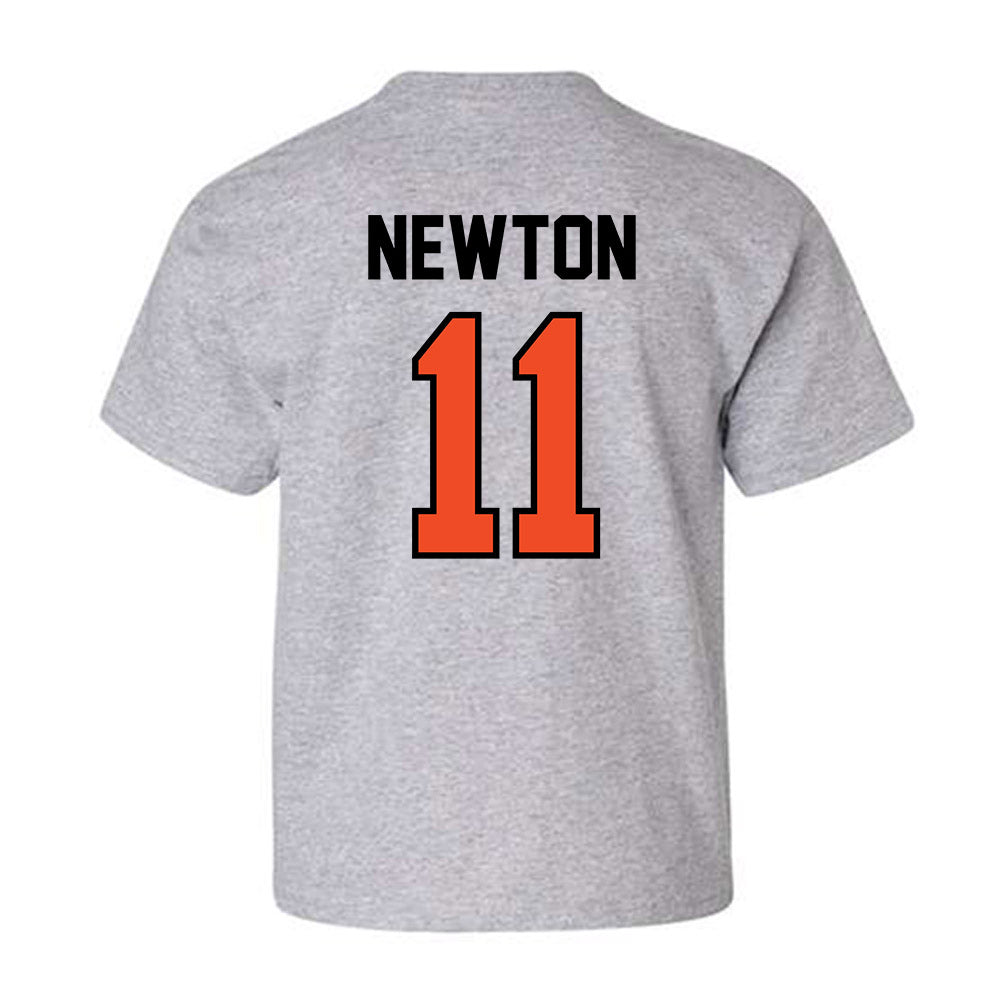 Campbell - NCAA Men's Basketball : Muneer Newton - Fashion Shersey Youth T-Shirt-1