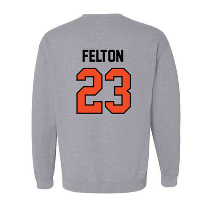 Campbell - NCAA Women's Basketball : Jasmine Felton - Fashion Shersey Crewneck Sweatshirt