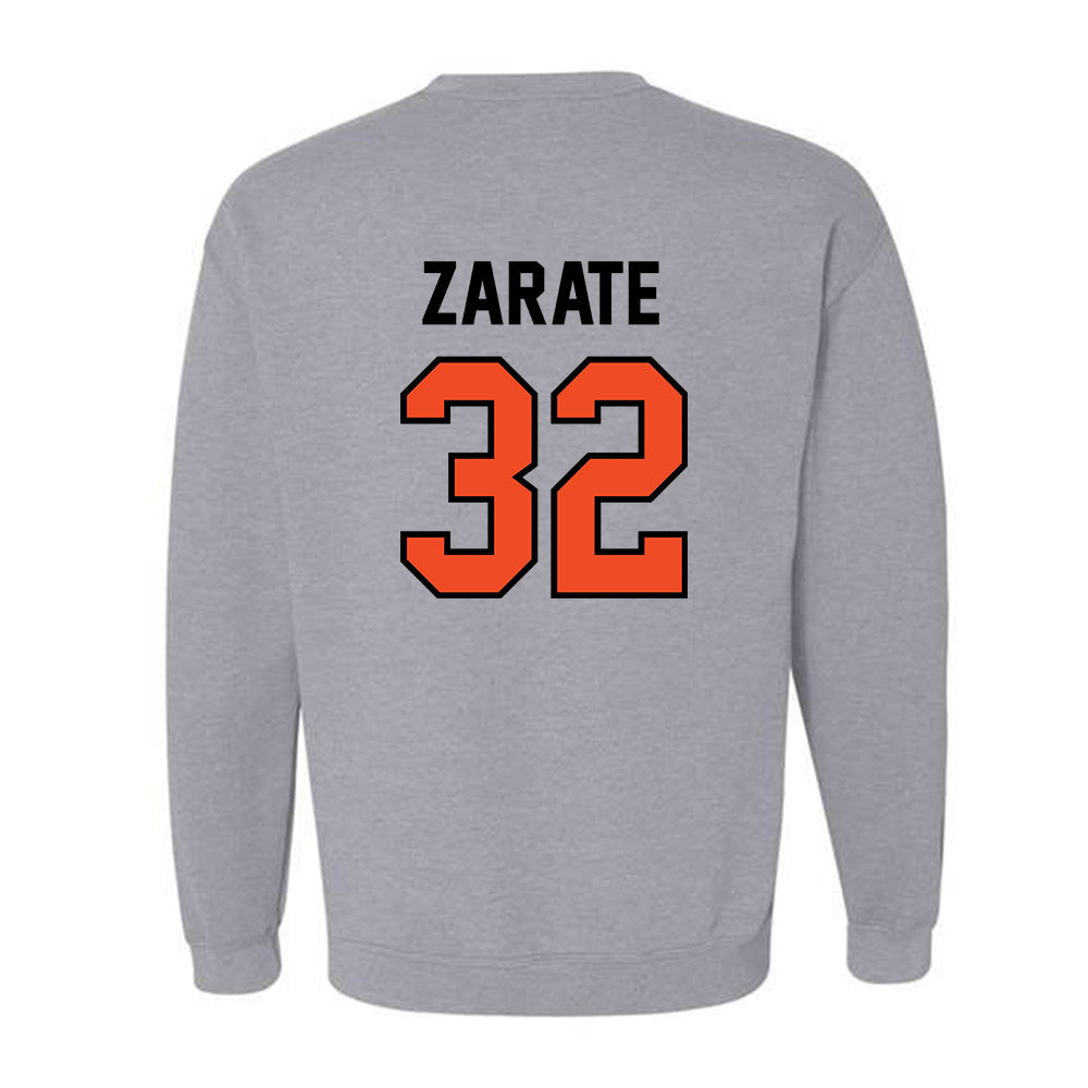 Campbell - NCAA Men's Soccer : Gabe Zarate - Fashion Shersey Crewneck Sweatshirt-1