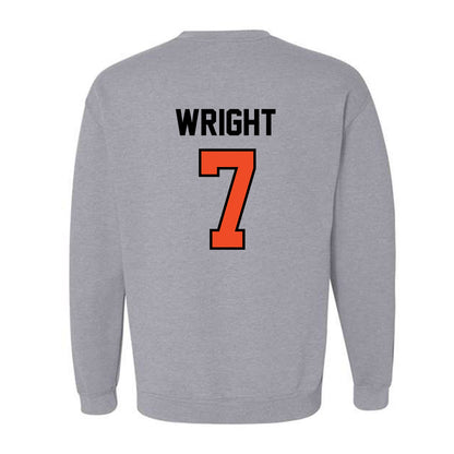 Campbell - NCAA Men's Soccer : Marco Wright - Fashion Shersey Crewneck Sweatshirt-1