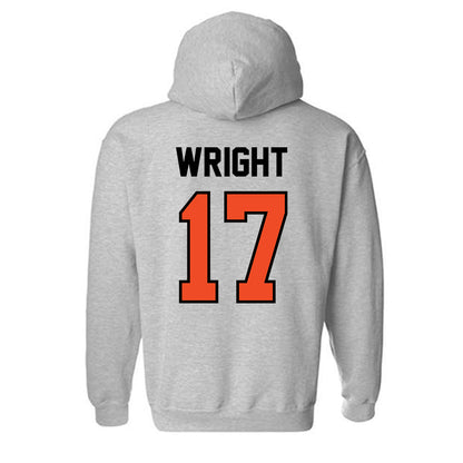Campbell - NCAA Men's Soccer : Skyler Wright - Fashion Shersey Hooded Sweatshirt-1