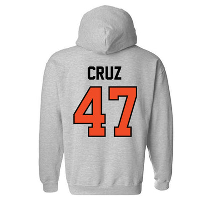 Campbell - NCAA Baseball : Gabriel Cruz - Fashion Shersey Hooded Sweatshirt-1