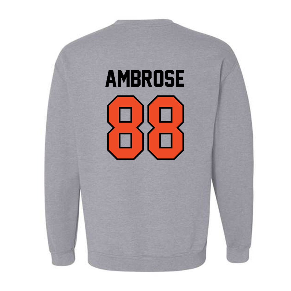 Campbell - NCAA Football : Brady Ambrose - Fashion Shersey Crewneck Sweatshirt-1