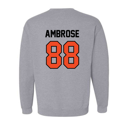 Campbell - NCAA Football : Brady Ambrose - Fashion Shersey Crewneck Sweatshirt-1