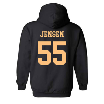 Vanderbilt - NCAA Baseball : Max Jensen - Replica Shersey Hooded Sweatshirt-1