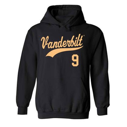 Vanderbilt - NCAA Baseball : Brodie Johnston - Replica Shersey Hooded Sweatshirt-0