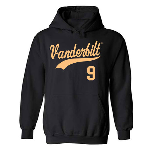 Vanderbilt - NCAA Baseball : Brodie Johnston - Replica Shersey Hooded Sweatshirt-0