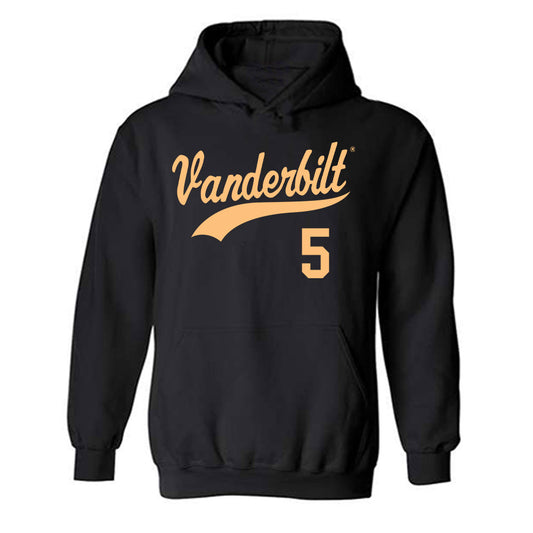 Vanderbilt - NCAA Baseball : Mike Mancini - Replica Shersey Hooded Sweatshirt