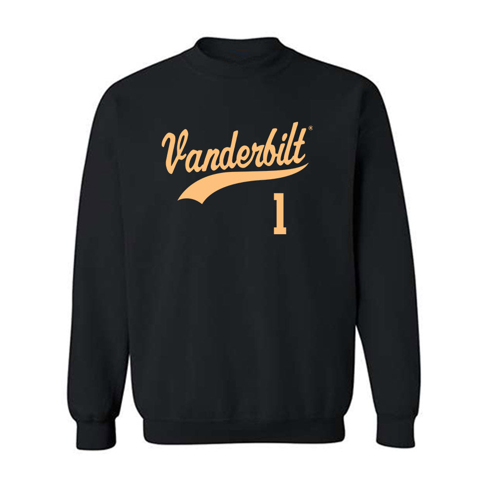 Vanderbilt - NCAA Baseball : AJ Calio - Replica Shersey Crewneck Sweatshirt-0