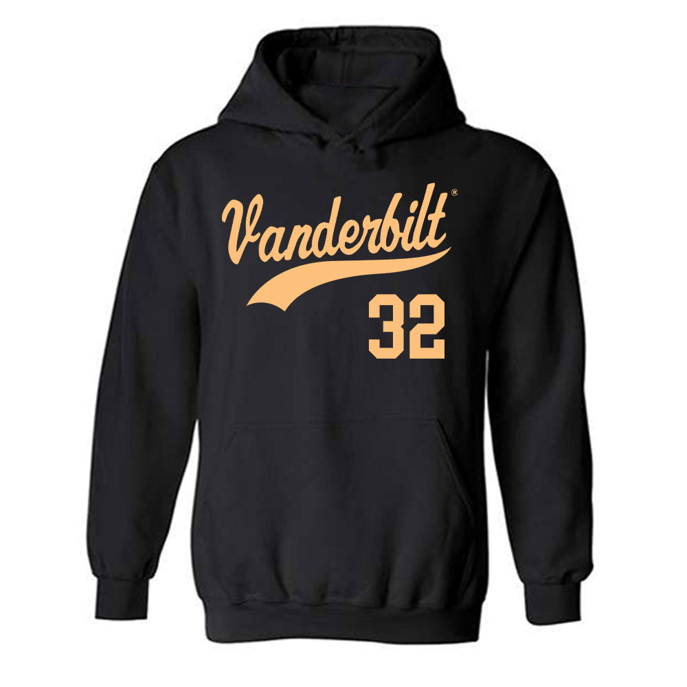 Vanderbilt - NCAA Baseball : Nate Schlote - Replica Shersey Hooded Sweatshirt-0