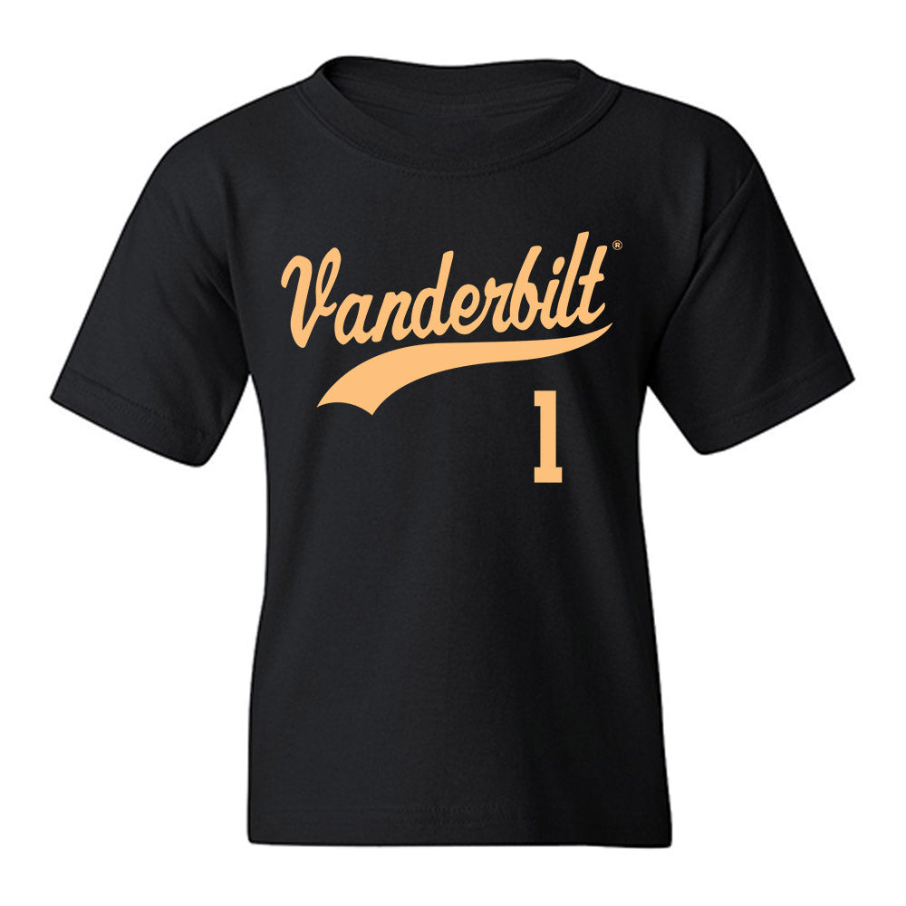 Vanderbilt - NCAA Baseball : AJ Calio - Replica Shersey Youth T-Shirt-0