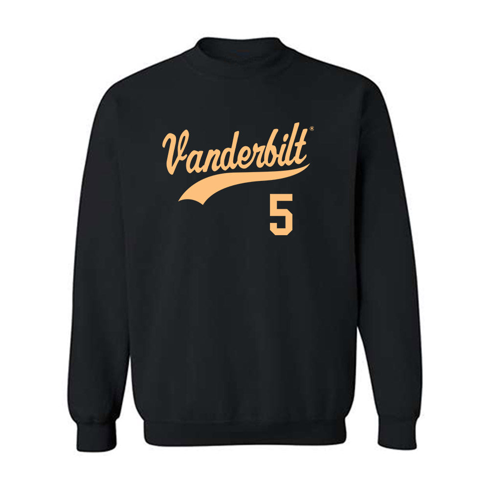 Vanderbilt - NCAA Baseball : Mike Mancini - Replica Shersey Crewneck Sweatshirt-0