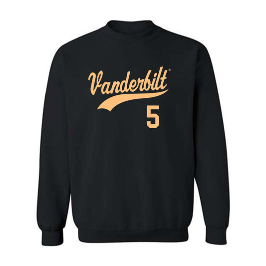 Vanderbilt - NCAA Baseball : Mike Mancini - Replica Shersey Crewneck Sweatshirt-0