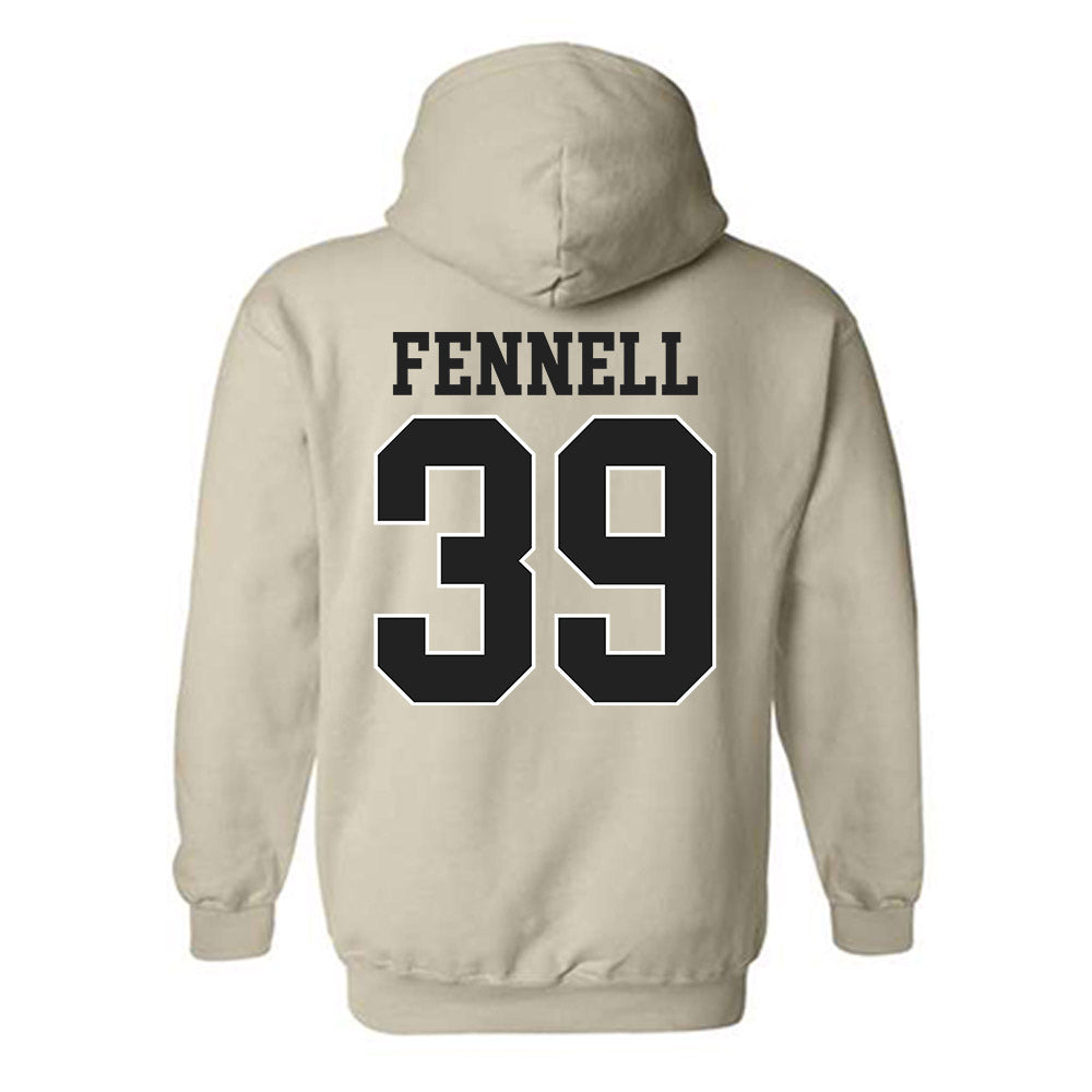 Vanderbilt - NCAA Baseball : Connor Fennell - Replica Shersey Hooded Sweatshirt