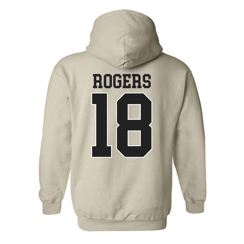 Vanderbilt - NCAA Baseball : John Rogers - Replica Shersey Hooded Sweatshirt-1