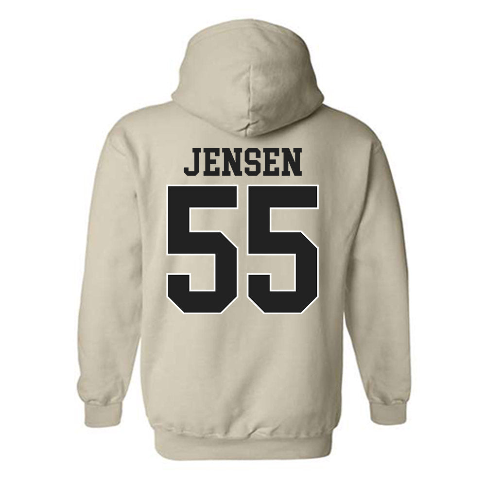 Vanderbilt - NCAA Baseball : Max Jensen - Replica Shersey Hooded Sweatshirt-1