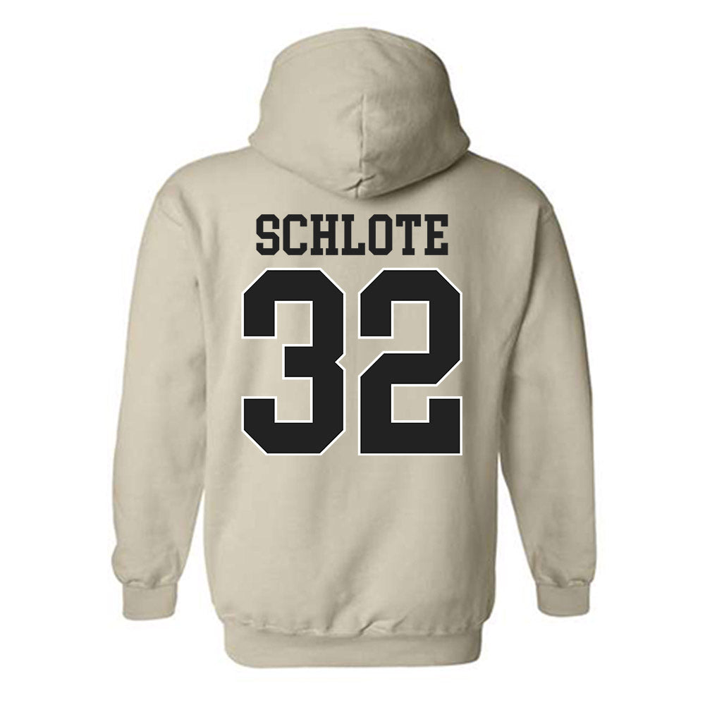 Vanderbilt - NCAA Baseball : Nate Schlote - Replica Shersey Hooded Sweatshirt-1