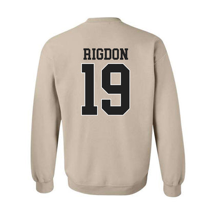 Vanderbilt - NCAA Baseball : Rustan Rigdon - Replica Shersey Crewneck Sweatshirt-1