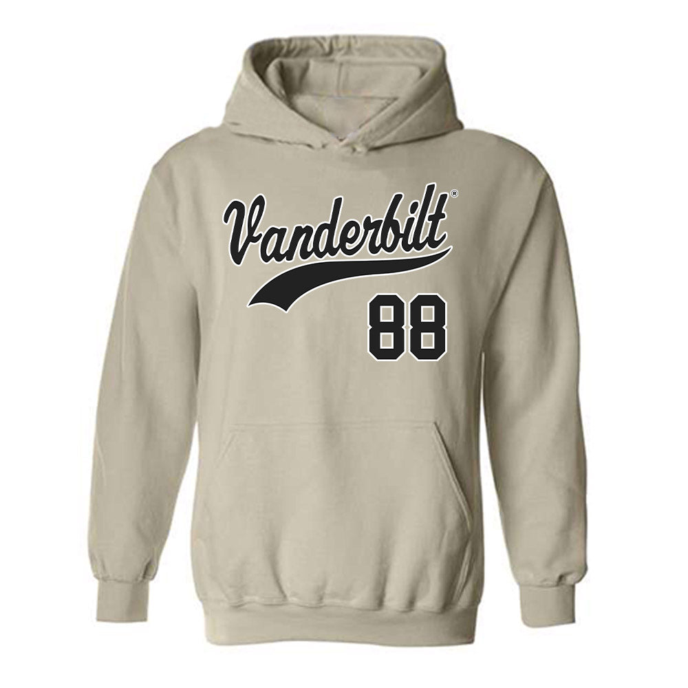 Vanderbilt - NCAA Baseball : Wyatt Nadeau - Replica Shersey Hooded Sweatshirt-0