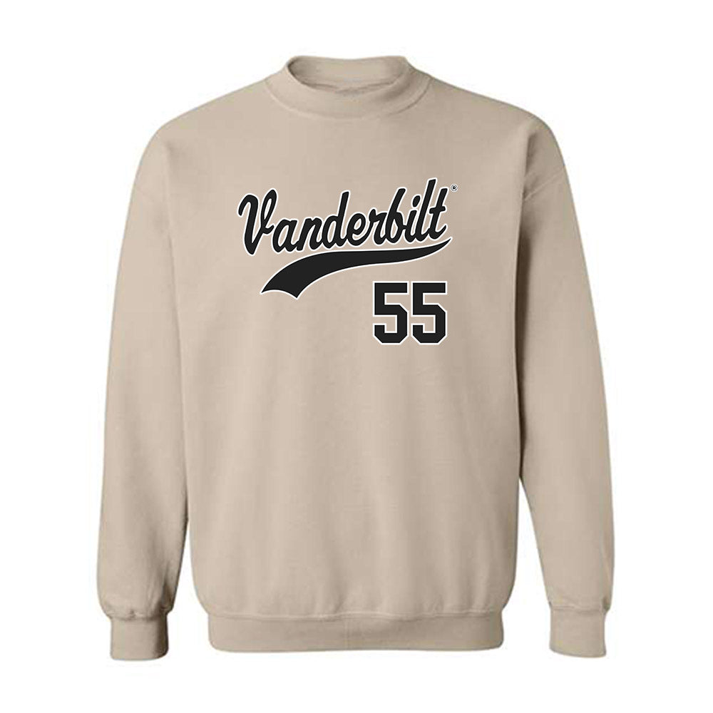 Vanderbilt - NCAA Baseball : Cody Bowker - Replica Shersey Crewneck Sweatshirt