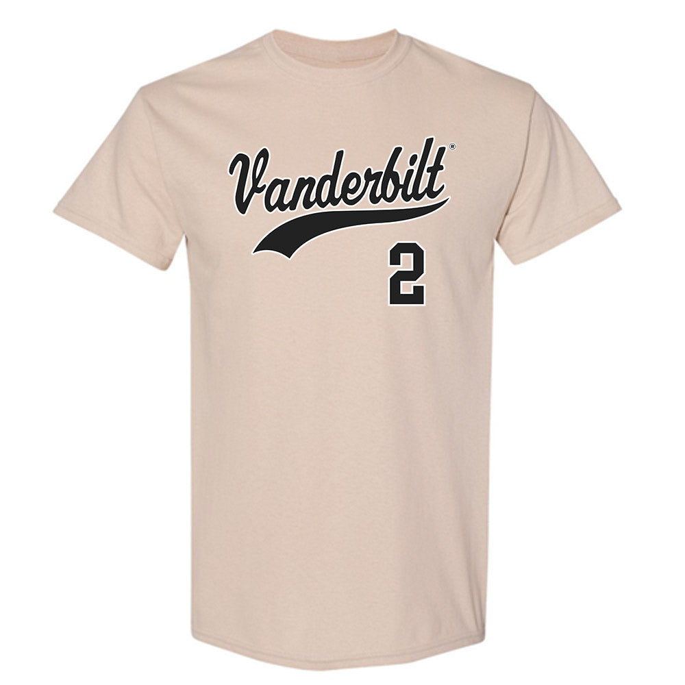 Vanderbilt - NCAA Baseball : RJ Hamilton - Replica Shersey T-Shirt-0