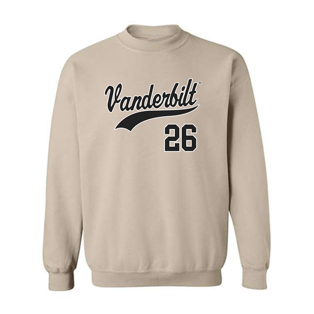 Vanderbilt - NCAA Baseball : Braden Holcomb - Replica Shersey Crewneck Sweatshirt