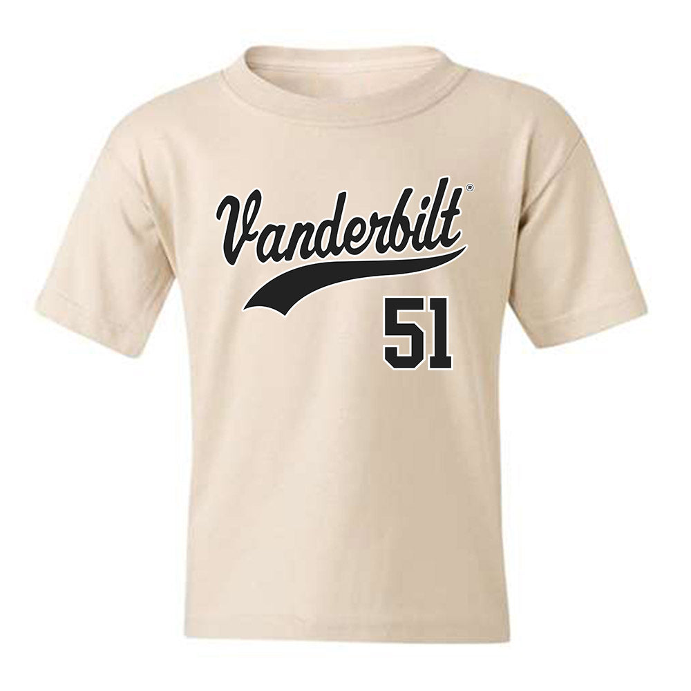 Vanderbilt - NCAA Baseball : Ryker Waite - Replica Shersey Youth T-Shirt-0