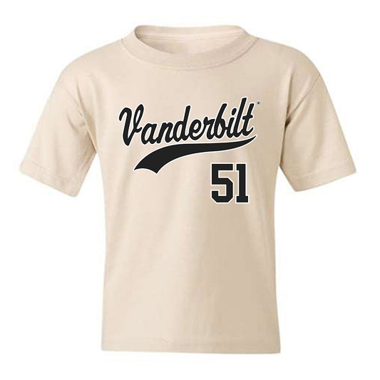 Vanderbilt - NCAA Baseball : Ryker Waite - Replica Shersey Youth T-Shirt-0