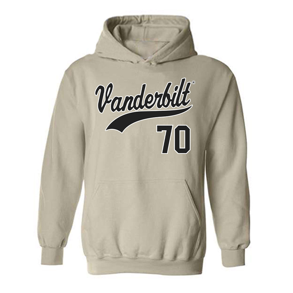 Vanderbilt - NCAA Baseball : Tristan Bristow - Replica Shersey Hooded Sweatshirt-0