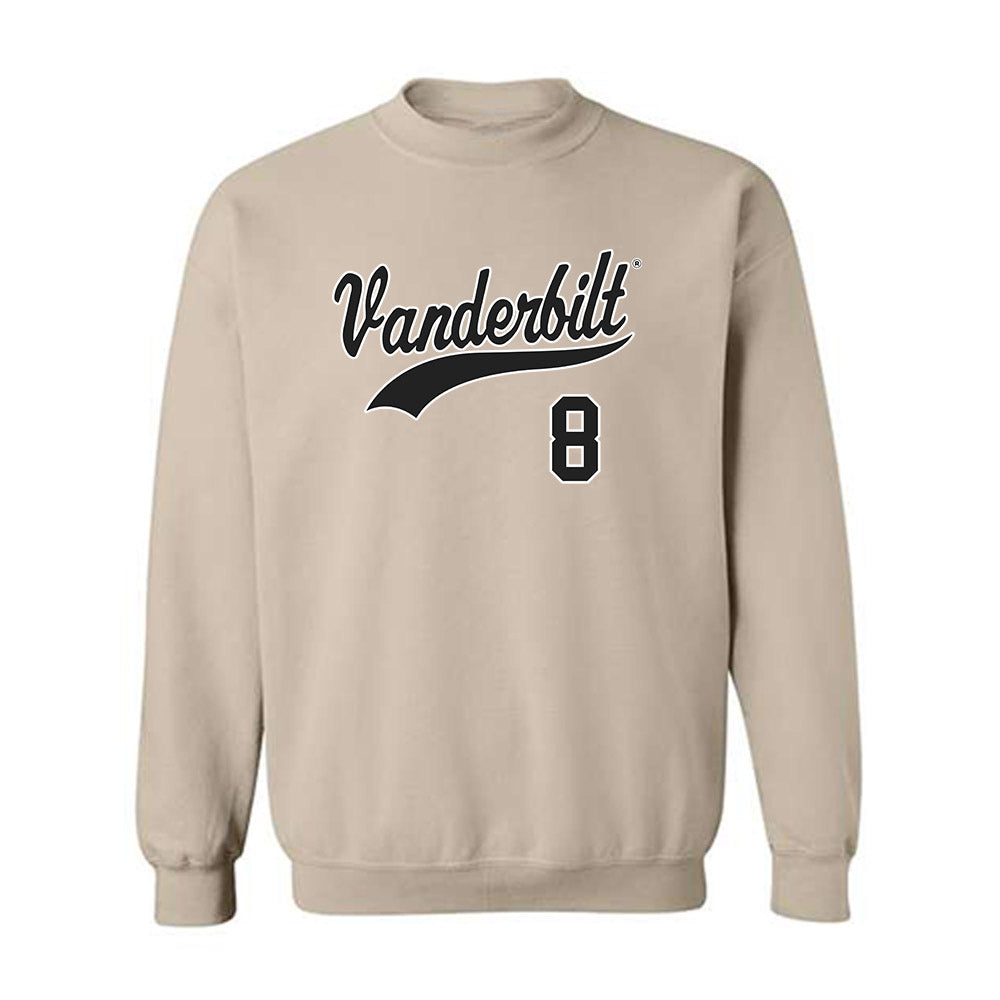 Vanderbilt - NCAA Baseball : Chris Maldonado - Replica Shersey Crewneck Sweatshirt-0