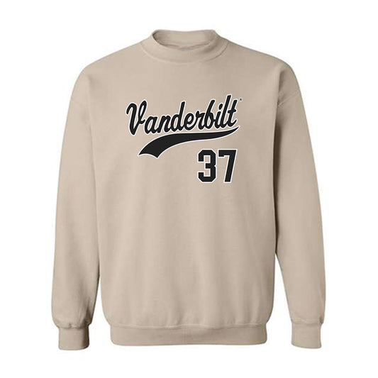 Vanderbilt - NCAA Baseball : Jakob Schulz - Replica Shersey Crewneck Sweatshirt-0